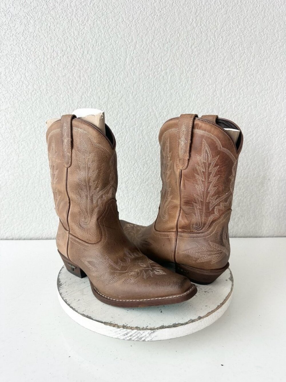 Lane Lexington Little Girls Desert Clay Brown Cowboy Boots Western Cowgirl Sz 6